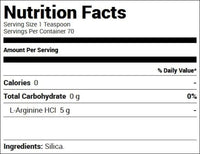 Finaflex Pure Arginine muscle pumps fact