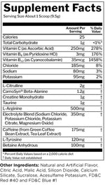 Rule One Protein Roar Pre-Workout facts