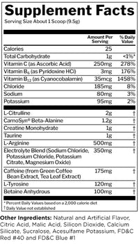 Rule One Protein Roar Pre-Workout facts