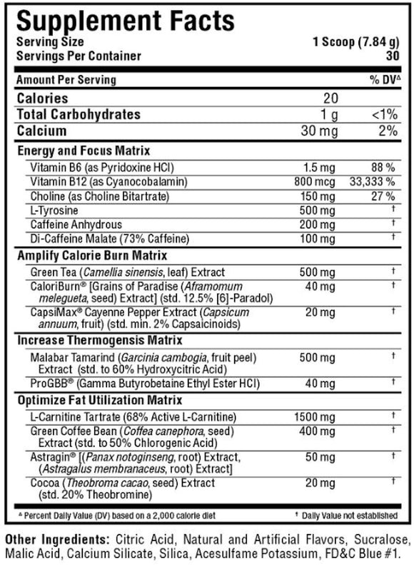 Allmax Rapidcuts Xtreme – Thermogenic Fat Burning