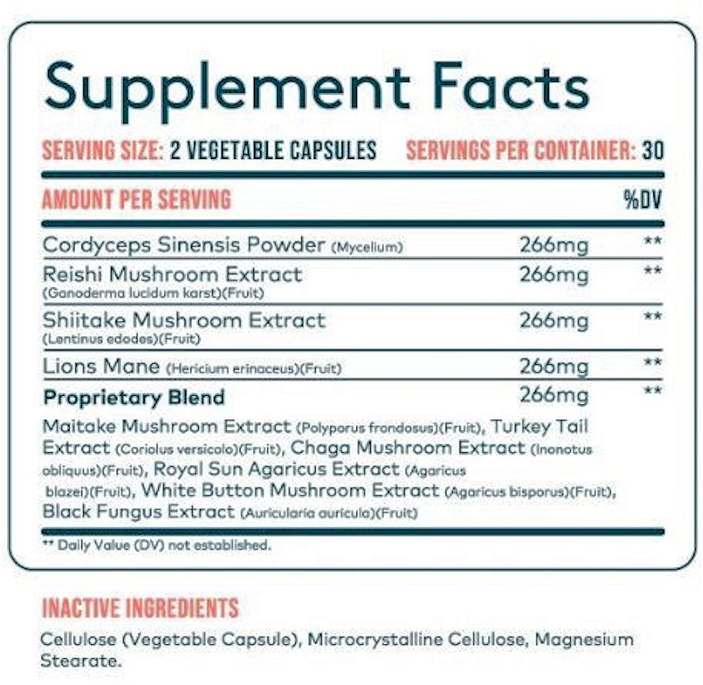 Mushroom Complex 10X  | Revive  60 Veg-Caps|Lowcostvitamin.com