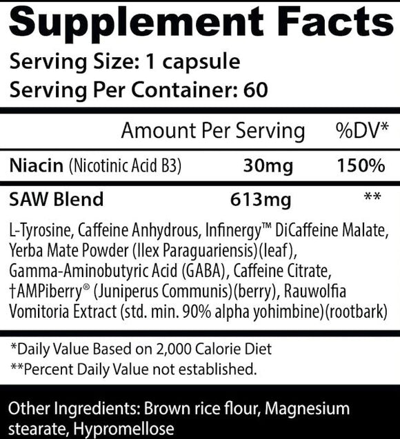 Insane Labz SAW Fat Burner Caps|Lowcostvitamin.com|Fat Burner