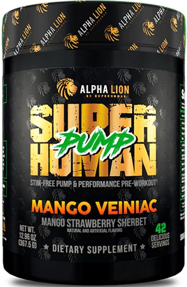 Alpha Lion SuperHuman Pump Non-Stim Pumps & Performance mango