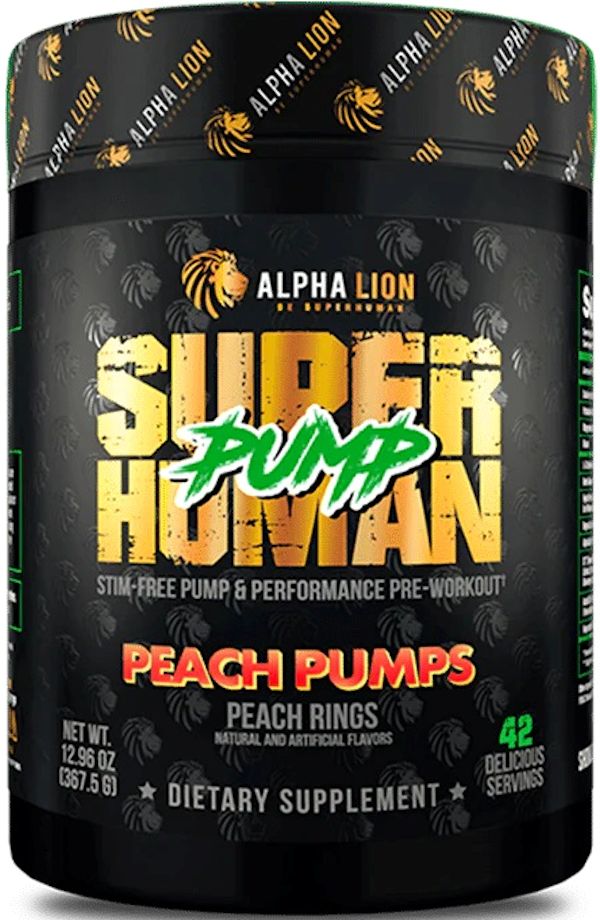 Alpha Lion SuperHuman Pump Non-Stim Pumps & Performance peach
