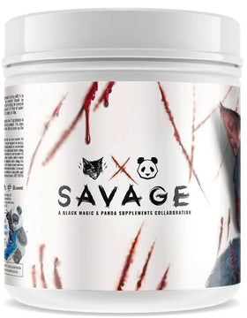 Panda Supps X Black Magic Sinister Savage Pre Workout 40 servings|Lowcostvitamin.com|Pre-Workout