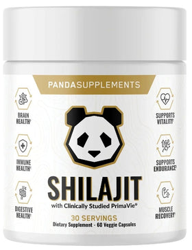 Panda Supps Shilajit, 50% fulvic acid 60 Veg Caps|Lowcostvitamin.com|Health