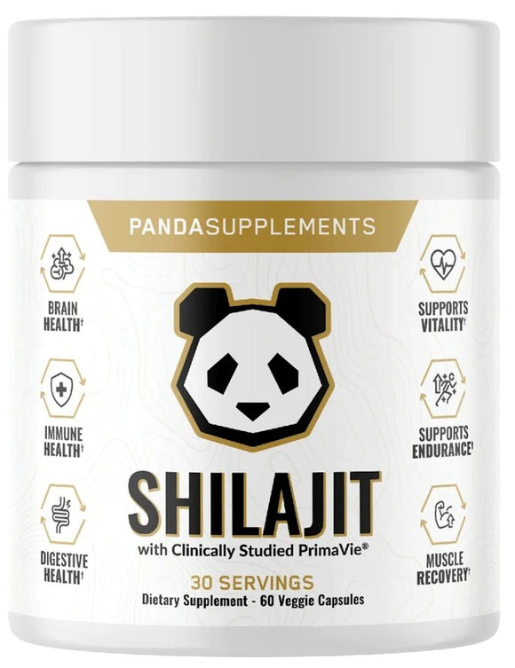 Panda Supps Shilajit, 50% fulvic acid 60 Veg Caps|Lowcostvitamin.com|Health