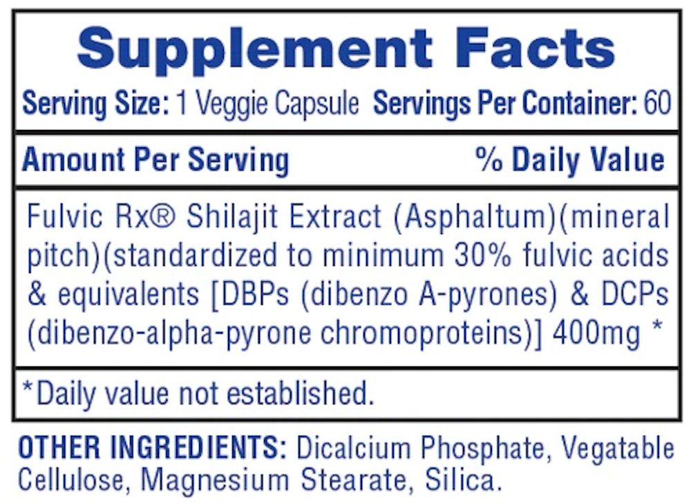 Hi-Tech Shilajit Extract 60 VegCaps|Lowcostvitamin.com|Herbal