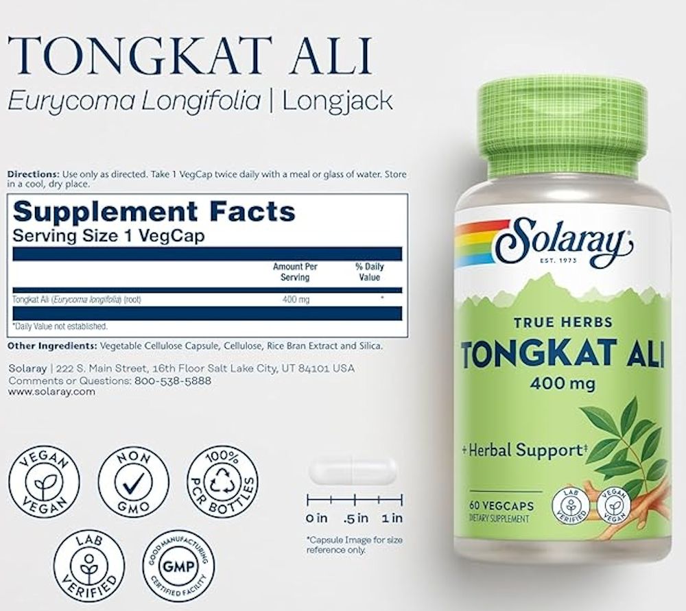 Solaray Tongkat Ali|Lowcostvitamin.com|Test Booster