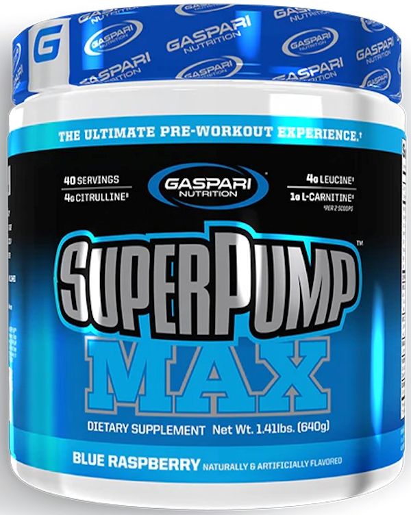 Gaspari Nutrition SuperPump MAX 40 serving blue