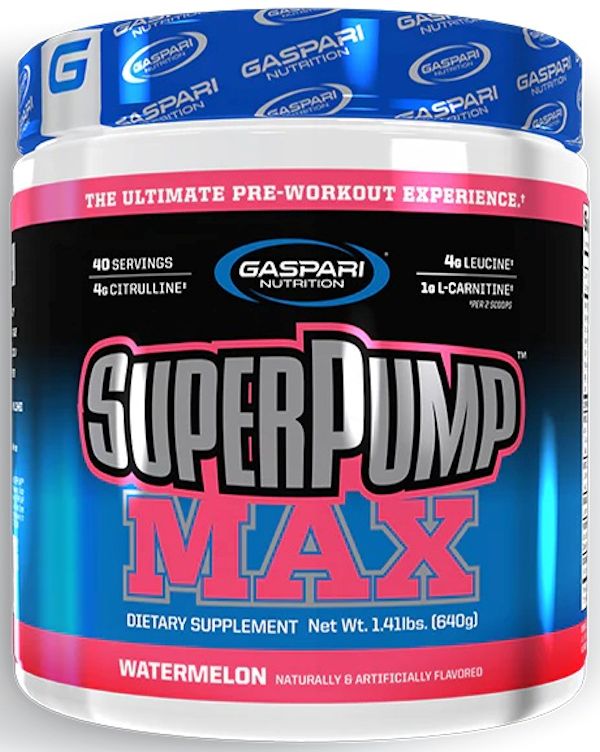 Gaspari Nutrition SuperPump MAX 40 serving water