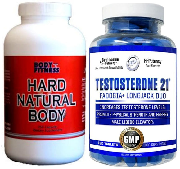 Hi-Tech, Testosterone 21, w/FREE Hard & Natural Body, Test Booster, Lean Muscle