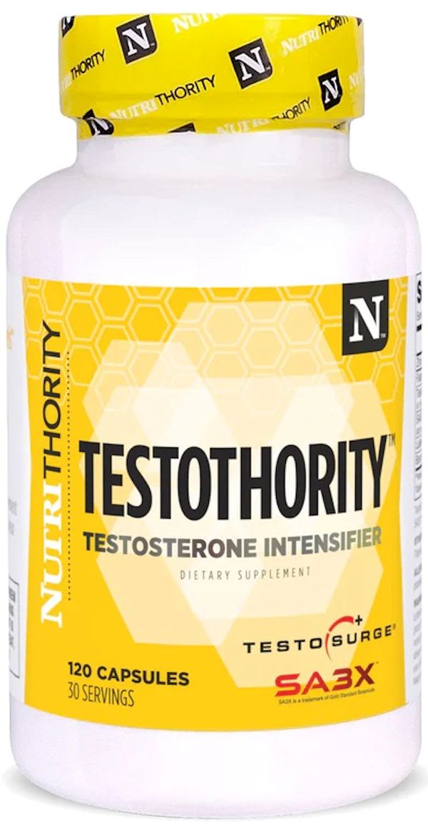 Nutrithority Testothority Testosterone Intensifier 120 capsules|Lowcostvitamin.com
