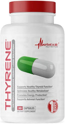 Metabolic Nutrition Thyrene Non-Stim Thyroid Support 30 Capsules|Lowcostvitamin.com|Fat Burner