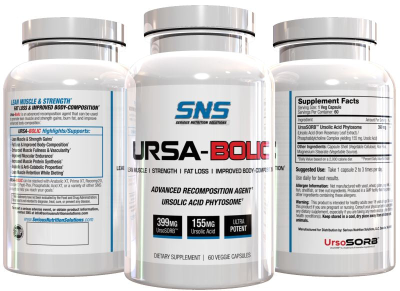 Serious Nutrition Solution SNS Ursa-Bolic 60 caps bottl