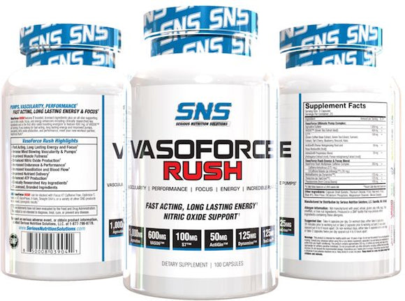 Serious Nutrition Solution Vasoforce 100 Caps|Lowcostvitamin.com|GlycerPump