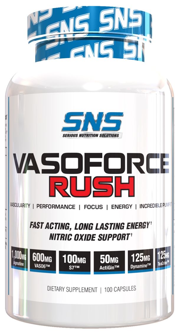 Serious Nutrition Solution Vasoforce Rush Big Pumps 100 Caps