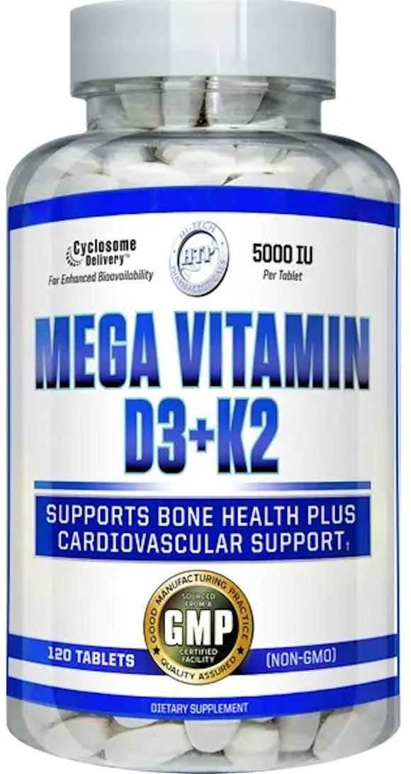 Hi-Tech Pharma Mega Vitamin D3+K2 Bone Health