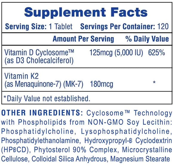 Hi-Tech Pharma Mega Vitamin D3+K2 Bone Health