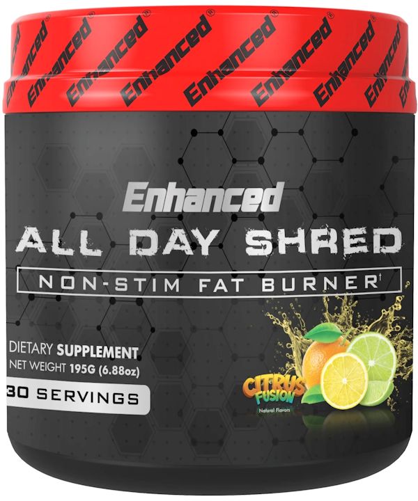 Enhanced Labs All Day Shred Fat Burner Pre-Workout 30 citrus

