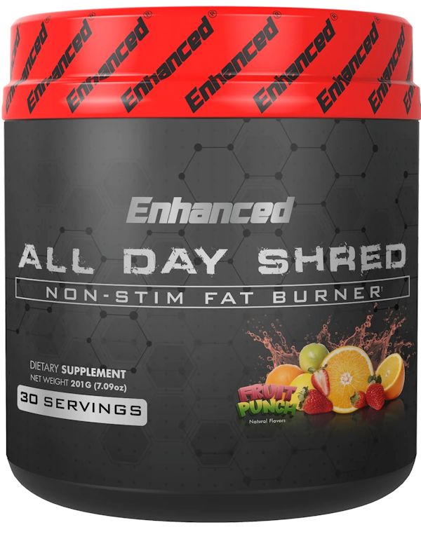 Enhanced Labs All Day Shred Fat Burner Pre-Workout 30 fruit