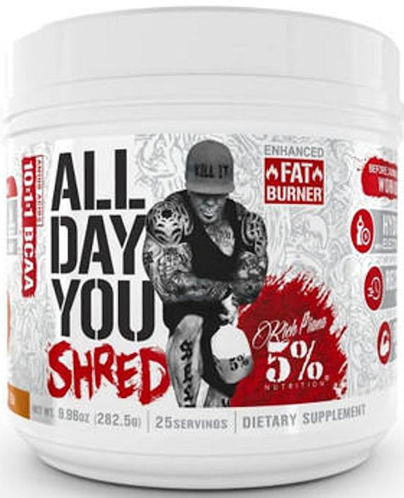 5% Nutrition All Day You Shred Pre-Workout|Lowcostvitamin.com|Fat Burner