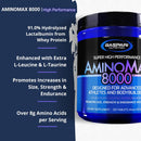 Gaspari Nutrition AminoMax 8000 325 tabs. w/ FREE Lifting Straps-4