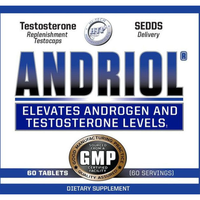 Hi-Tech Andriol 60 Tablets mass size
