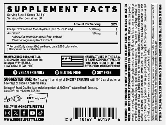 GHOST Basics Creatine 50 serving