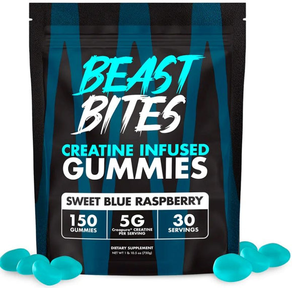 Beast Bites Creatine Infused Gummies 150 Gummies|Lowcostvitamin.com|Creatine
