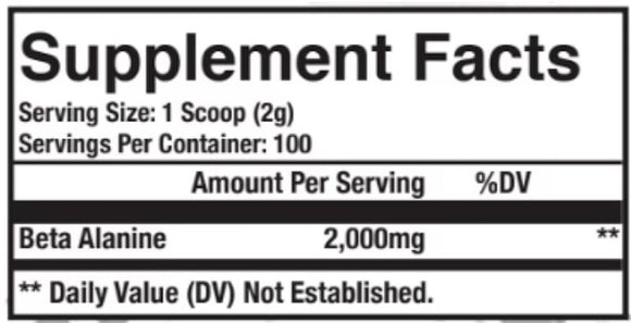 Axe & Sledge Beta-Alanine 100 Servings|Lowcostvitamin.com|Pre-Workout