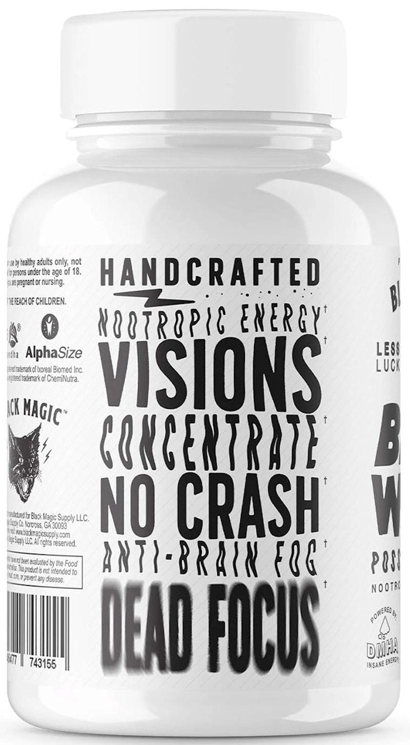 Black Magic Brain Waves Focus and Energy 120 Capsules|Lowcostvitamin.com|Focus