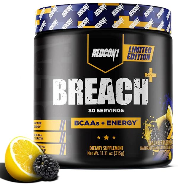 RedCon1 Breach BCAA w/ Energy 30 servings berry