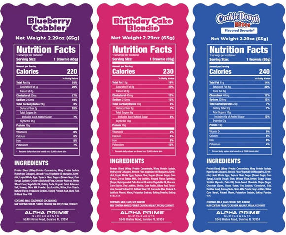 Prime Bites Brownies 12 pack|Lowcostvitamin.com|Protein Bars, Cookie and Food