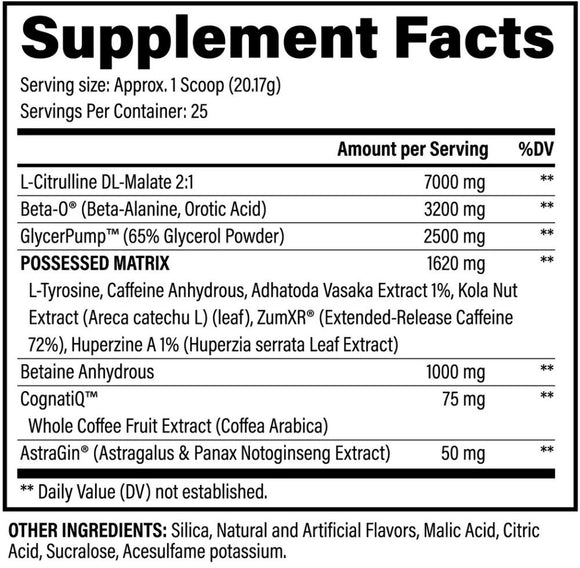 Black Magic BZRK Pre-Workout High Potency