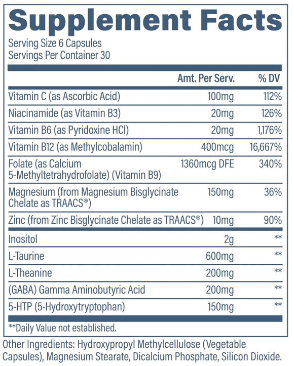 Revive Calm+ 180 Veggie Capsules|Lowcostvitamin.com|Stress