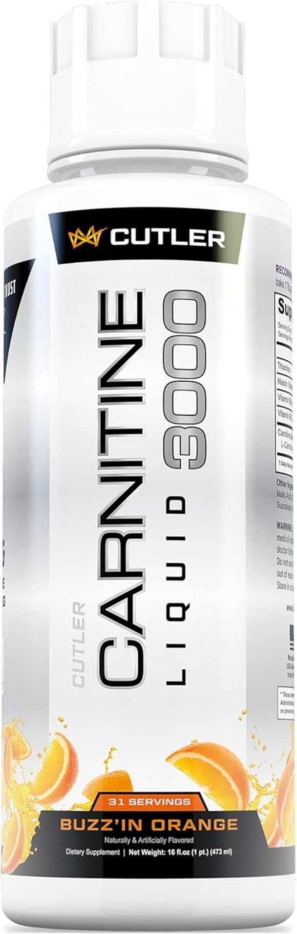 Cutler Nutrition Liquid Carnitine 3000, 3 Forms of Carnitine|Lowcostvitamin.com|Fat Burner