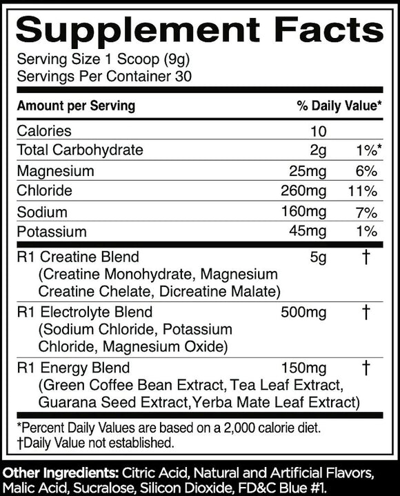 Rule One Charged Creatine Multi-Source Energy & Hydration 30 Servings|Lowcostvitamin.com|Creatine