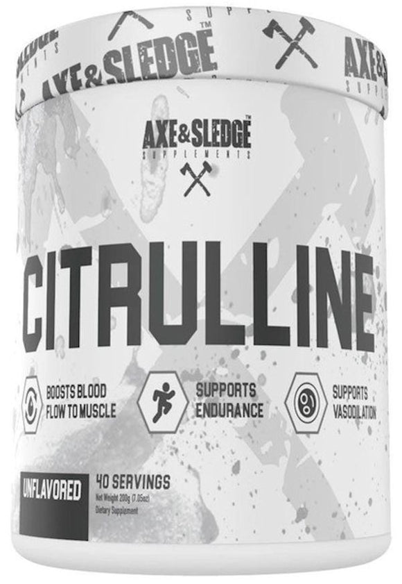 Axe & Sledge Citrulline 40 Servings|Lowcostvitamin.com|Muscle Pumps