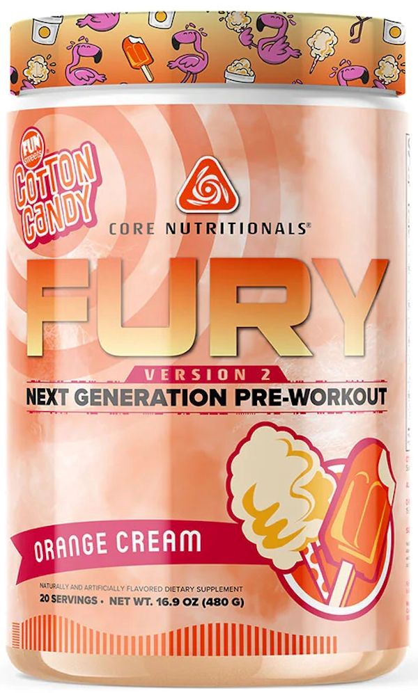 Core Nutritionals Fury V2 Pre-Workout cream