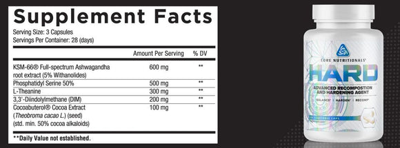 Core Nutritionals Hard Advanced Hardening Agent 84 Veg-Caps|Lowcostvitamin.com|