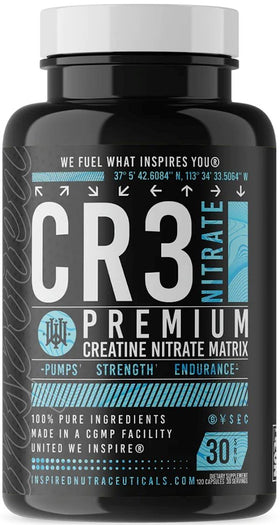Inspired Nutraceuticals CR3 Nitrate 120 caps|Lowcostvitamin.com|Creatine