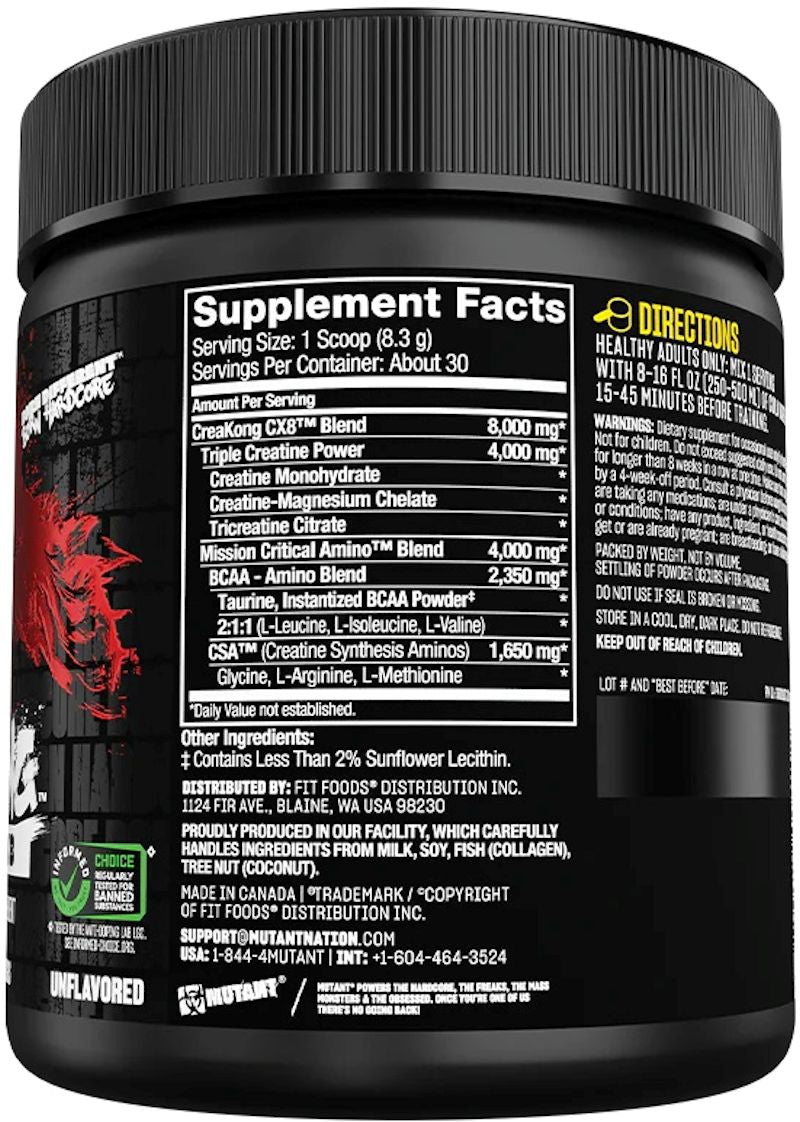 Mutant Creakong CX8 Pre-Workout