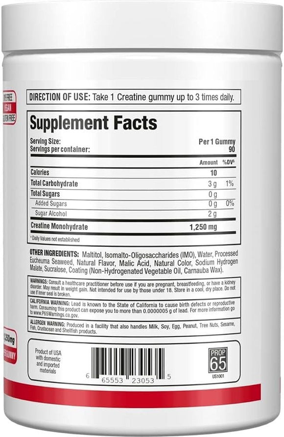 Allmax Creatine Gummies Sugar Free|Lowcostvitamin.com|Creatine