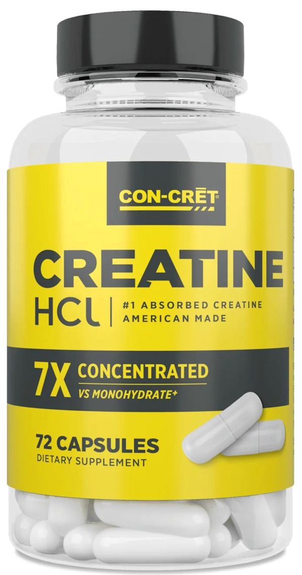 Con-Cret Creatine HCI 72 Capsules|Lowcostvitamin.com