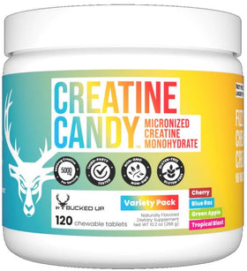 Bucked Up Creatine Candy Blue Raz Chewables (Copy)|Lowcostvitamin.com|Creatine