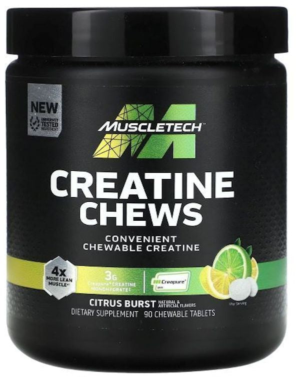MuscleTech Creatine Chews 90 Chewable Tablets