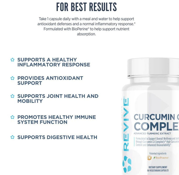 Revive Curcumin C3 Complex Joint Support|Lowcostvitamin.com|Antioxidants