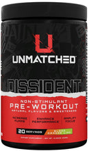 Unmatched Supps Dissident Non-Stimulant Pre-Workout|Lowcostvitamin.com|Post Workout