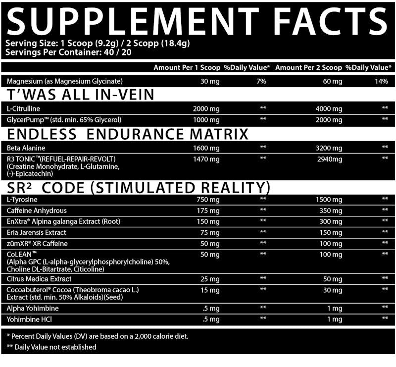Inspired Nutraceuticals DVST8 Of The Union Pumps|Lowcostvitamin.com